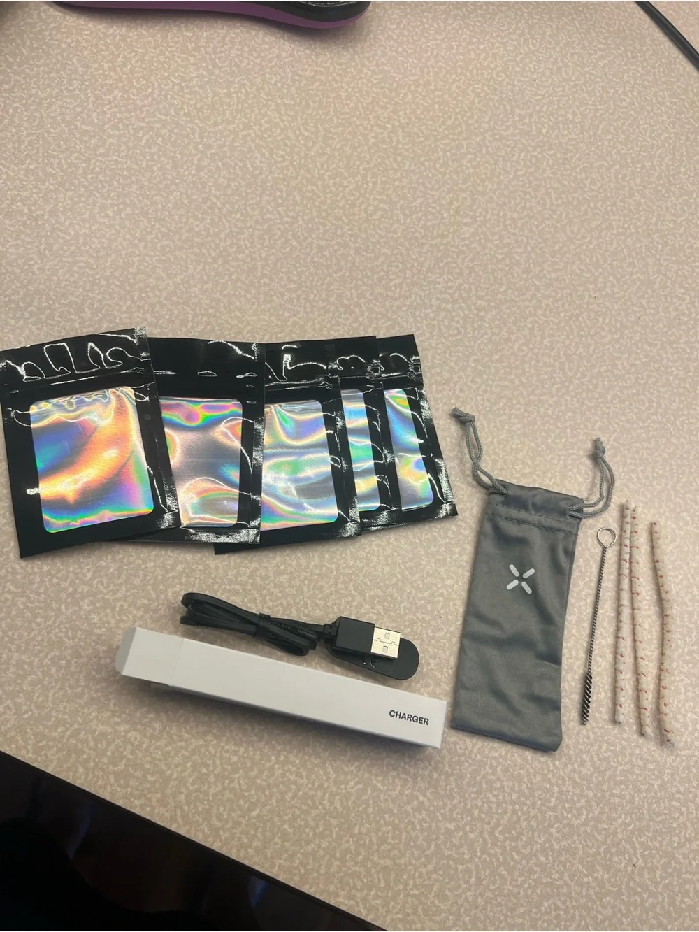 Pax Charger /Portable USB Charger with Accessories - Gray